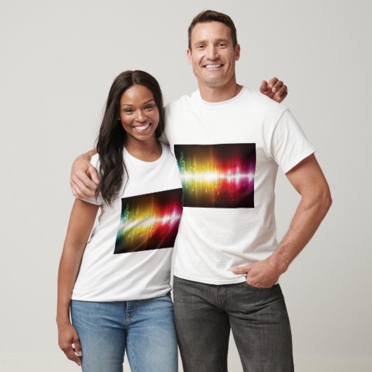 T-shirt Spectre musical Soundwave Vibrant Audio Visualizer (Unisexe)