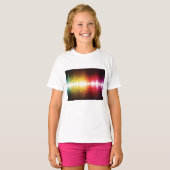 T-shirt Spectre musical Soundwave Vibrant Audio Visualizer (Devant entier)