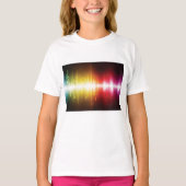 T-shirt Spectre musical Soundwave Vibrant Audio Visualizer (Devant)