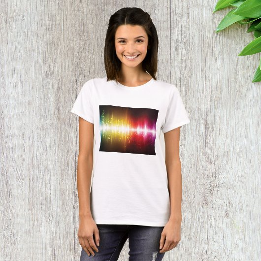 T-shirt Spectre musical Soundwave Vibrant Audio Visualizer