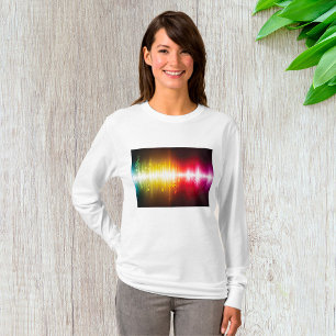 T-shirt Spectre musical Soundwave Vibrant Audio Visualizer