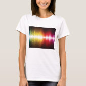 T-shirt Spectre musical Soundwave Vibrant Audio Visualizer (Devant)