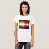 T-shirt Spectre musical Soundwave Vibrant Audio Visualizer (Devant entier)