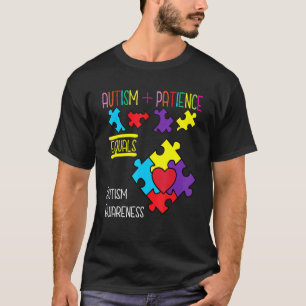 T-shirt Spectrum Arc-en-ciel Puzzle Patience Et Amour Auti