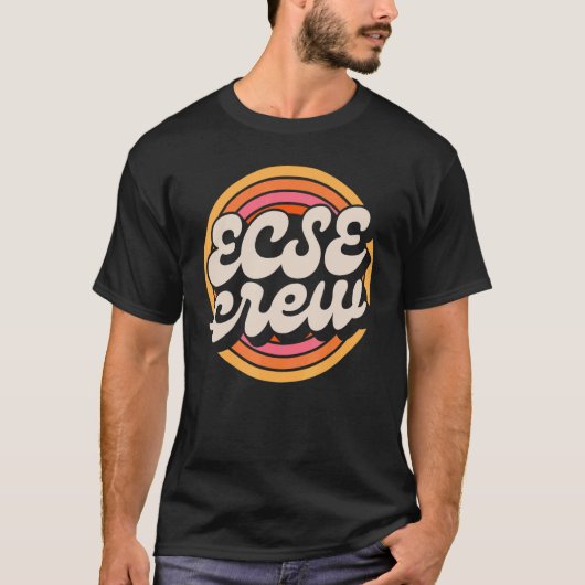 T-shirt SPED Enseignant ECSE Crew Petite enfance Special E (Devant)