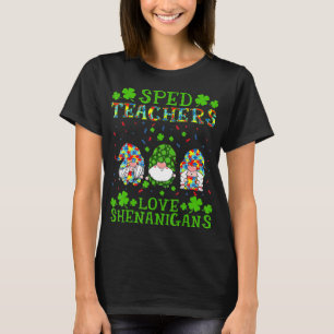 T-shirt SPED Enseignants Aimer Shenanigans Sensibilisation