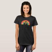 T-shirt Sped Teacher Anti Bullying Hippie Rainbow Kindness (Devant entier)