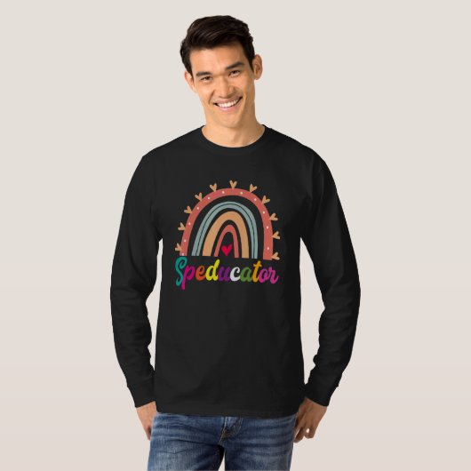 T-shirt Speducator Boho Rainbow Special Needs Teacher SPED (Devant entier)