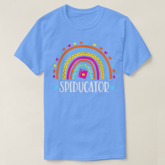 T-shirt Speductor arc-en-ciel Enseignant de l'éducation sp (Design devant)