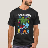 T-shirt Speech Language Pathologist Dinosaur Rex Roar SLP (Devant)