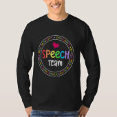 T-shirt Speech Language Pathologist Therapy Groovy Speech  (Devant)