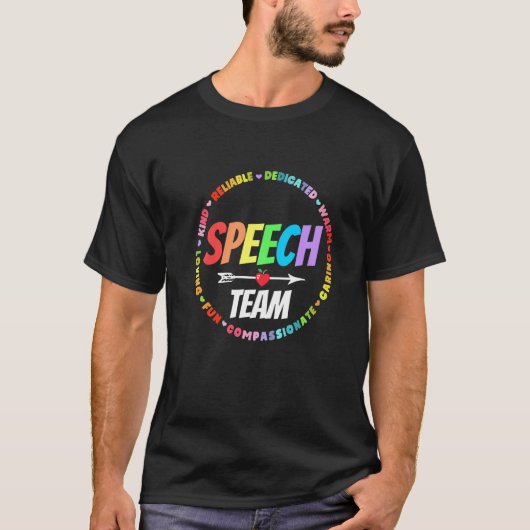 T-shirt Speech Language Pathologist Therapy SLP Squad Spee (Devant)