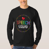 T-shirt Speech Language Pathologist Therapy SLP TEAM or Sp (Devant)