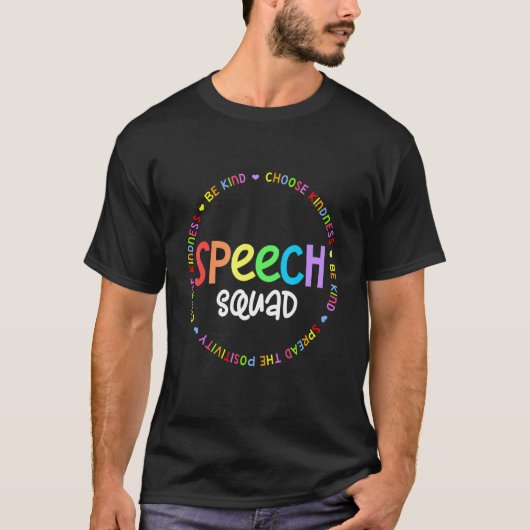 T-shirt Speech Language Pathologist Therapy SLP TEAM or Sp (Devant)