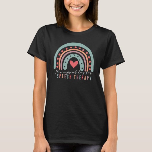 T-shirt Speech Therapy Speech Language Pathologiste SLP Cr (Devant)