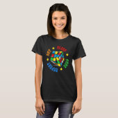 T-shirt Speed Cuber Puzzle Cube's Magic Boys Girls (Devant entier)