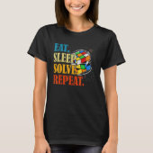 T-shirt Speed Cuber Puzzle Cube's Magic Boys Girls (Devant)