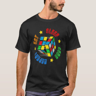 T-shirt Speed Cuber Puzzle Cubing Cube's Magic Garçons Fil