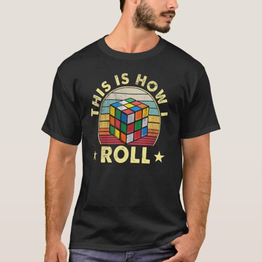 T-shirt Speed Cubing C'Est Comme Ça Que Je Roule Math Puzz (Devant)