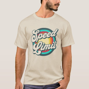 T-shirt Speed Limit Retro Bright Rainbow Concert