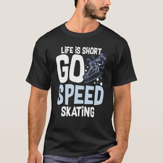T-shirt Speed Skating Skates Short Track Skater Workout Tr (Devant)