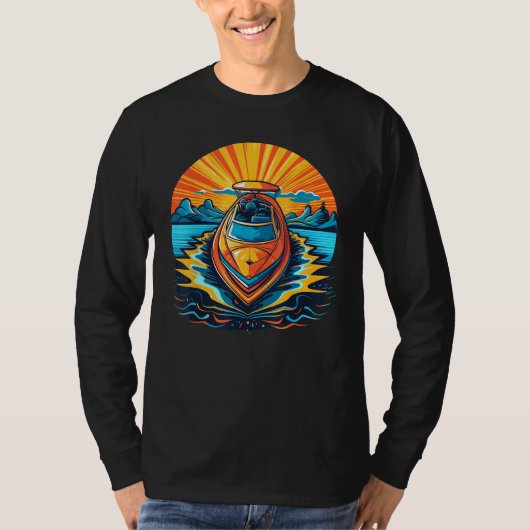 T-shirt Speedboat for boating (Devant)