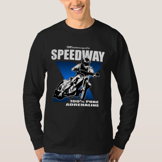 T-shirt Speedway railway sport motorcycle racing driver (Devant)