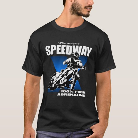 T-shirt Speedway railway sport motorcycle racing driver (Devant)
