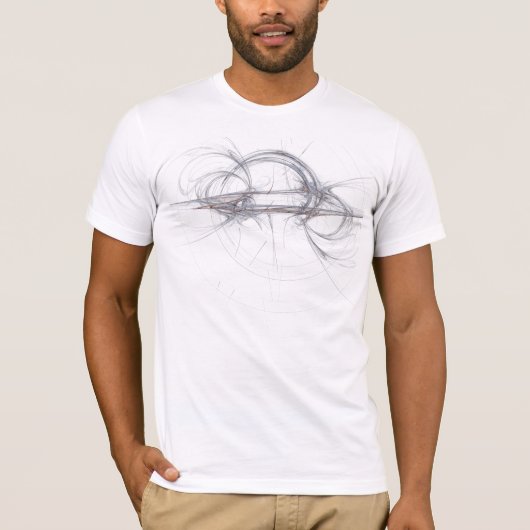 T-shirt sphérique de fractale d'horizon (Devant)