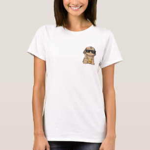 T-shirt Sphinx Cool avec Bling & Lunettes de soleil