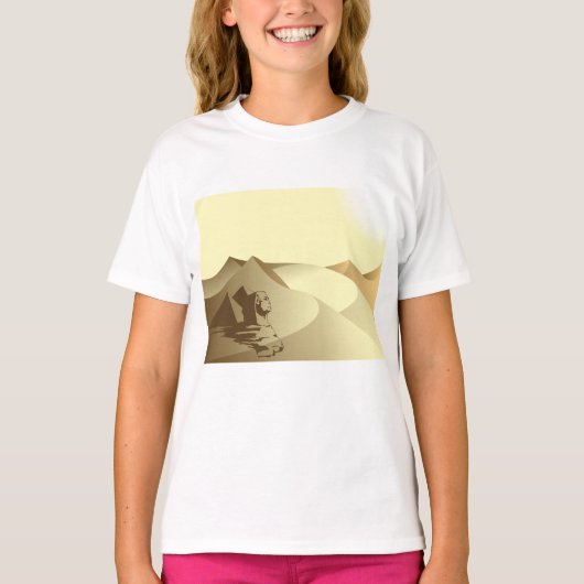 T-shirt Sphinx Dans Le Désert (Devant)