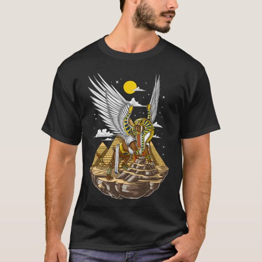 T-shirt Sphinx des pyramides égyptiennes (Devant)