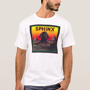 T-shirt Sphinx LabelLindsay orange, CA