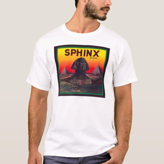 T-shirt Sphinx LabelLindsay orange, CA (Devant)