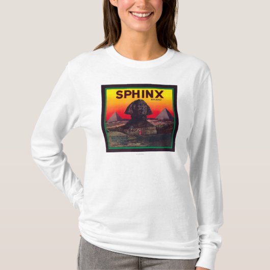 T-shirt Sphinx LabelLindsay orange, CA (Devant)