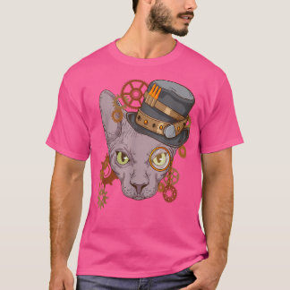 T-shirt Sphyn Cat Steampunk Lover Propriétaire de chats Vi