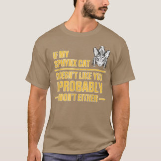 T-shirt Sphyn Chat pas comme
