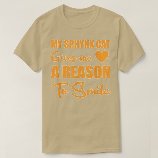 T-shirt Sphyn Chat Smile (Design devant)