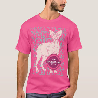T-shirt Sphyn Coolest Chat sans cheveux propriétaire Chat 
