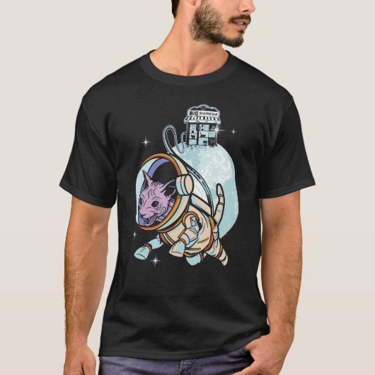 T-shirt Sphynx Cat Astronaut Space Galaxy Cats Owner (Devant)
