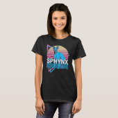 T-shirt Sphynx Cat Retro (Devant entier)