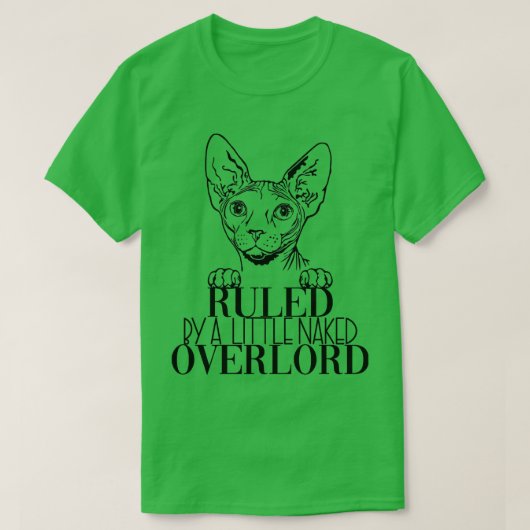 T-shirt Sphynx Chat Overlord Chat foncé Chats 1 (Design devant)