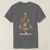 T-shirt Sphynx Christmas Tree Chat Propriétaire cadeau (Design devant)