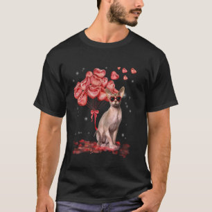 T-shirt Sphynx Coeur Valentines Jour Chat Papa Maman