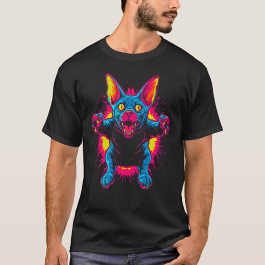 T-shirt Sphynx Hairless Cat (Devant)
