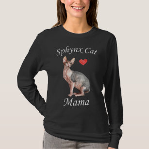 T-shirt Sphynx Maman Amoureux des chats Pet Mère