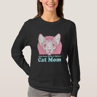 T-shirt Sphynx Maman Chat Maman Chat Propriétaire de Chat