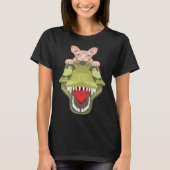T-shirt Sphynx Riding A T-Rex Dinosaur Hairless Cat Lover (Devant)