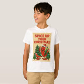 T-shirt Spice Up Your Christmas – Hot Pepper Holiday Cheer (Devant entier)