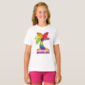 T-shirt SPICeY LIFE Rainbow Palm (Devant entier)